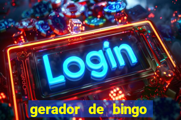 gerador de bingo cha de bebe